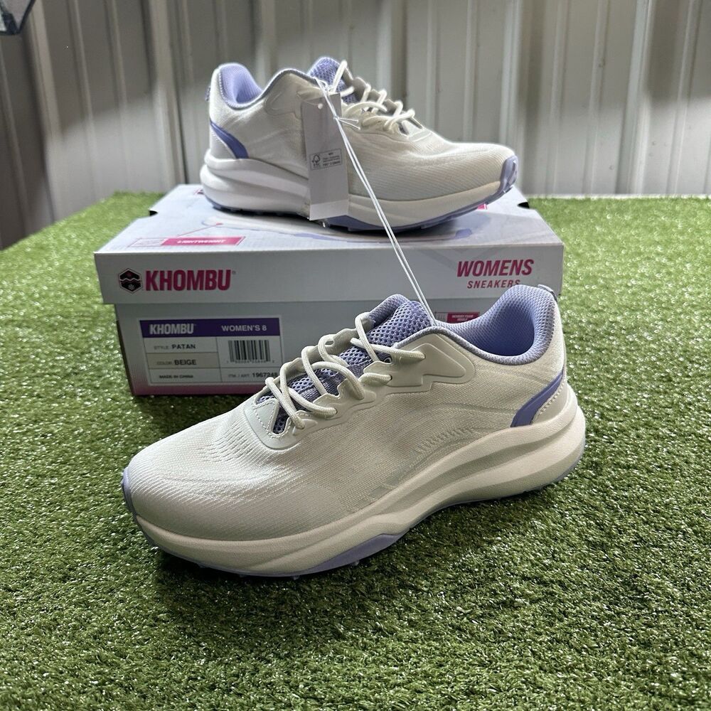 Khombu Patan Women's Size 8 Beige Purple Lightweight Sneakers New